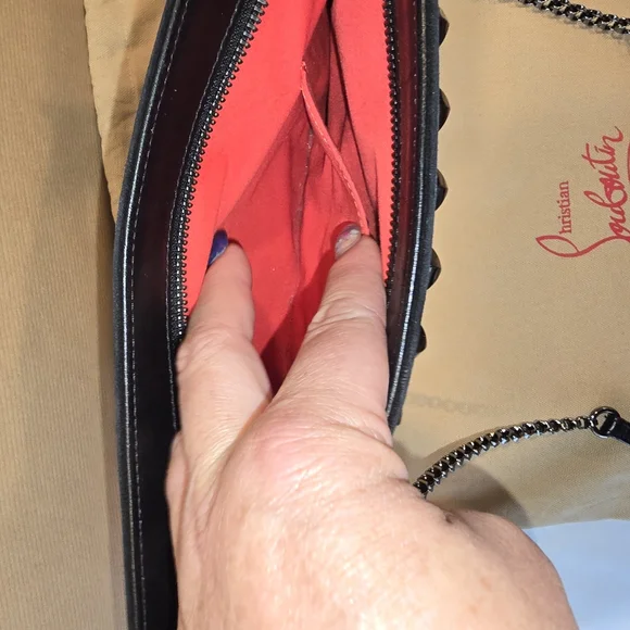 Christian Louboutin Black Clutch with Multicolor Studs - Picture 5 of 13